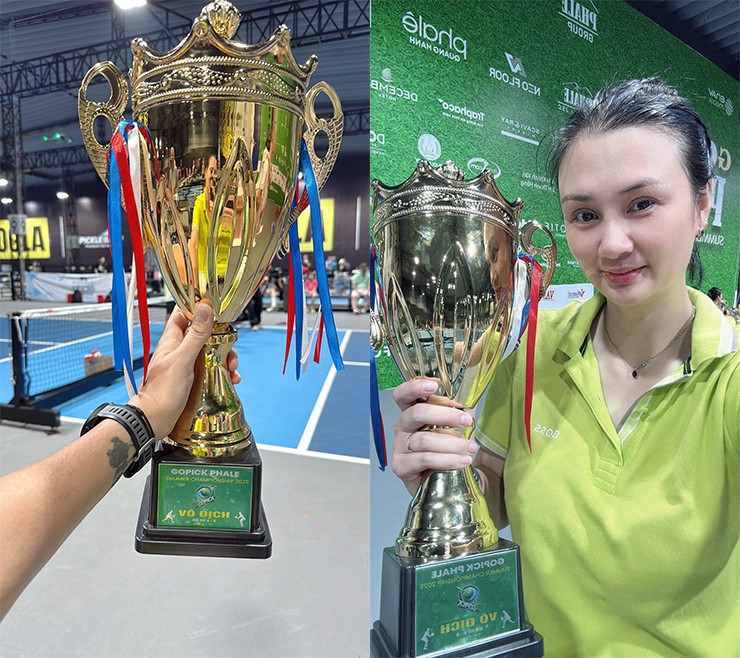 Người đẹp bóng chuyền Kim Huệ vô địch giải pickleball, CLB Nhật Bản muốn có Bích Tuyền - 1