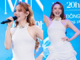 Thể thao - “Chị Đẹp” Minh Hằng xuất hiện vỏn vẹn 20 phút, hát 3 bài hit thu hút đông đảo khán giả