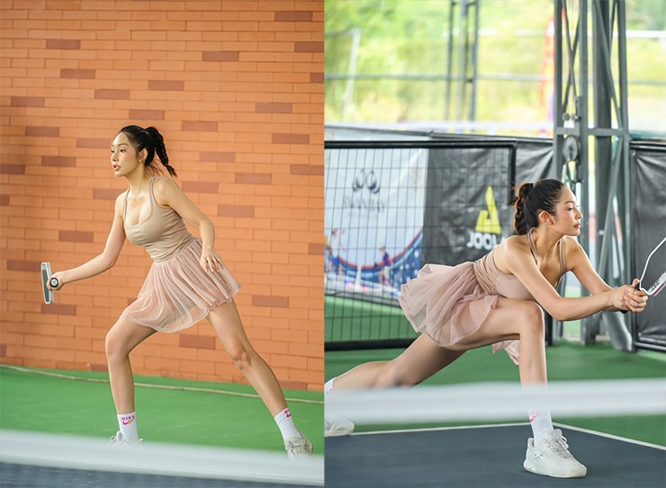 Hot girl Huyền Berry lần đầu vô địch pickleball, Bunny Thảo khoe vòng 2 lý tưởng - 4