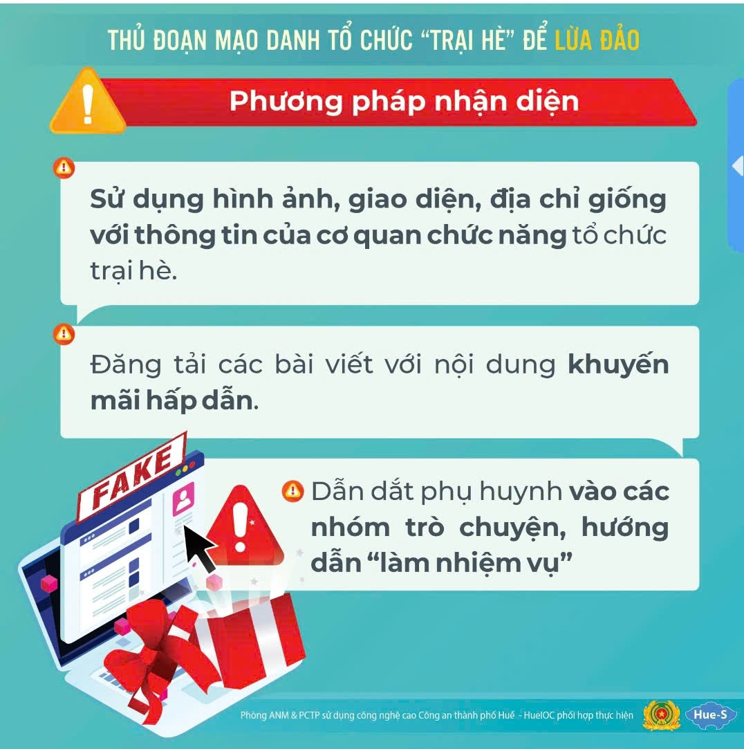 Cách nhận diện phương thức mạo danh tổ chức ‘trại hè’ để lừa đảo - 1