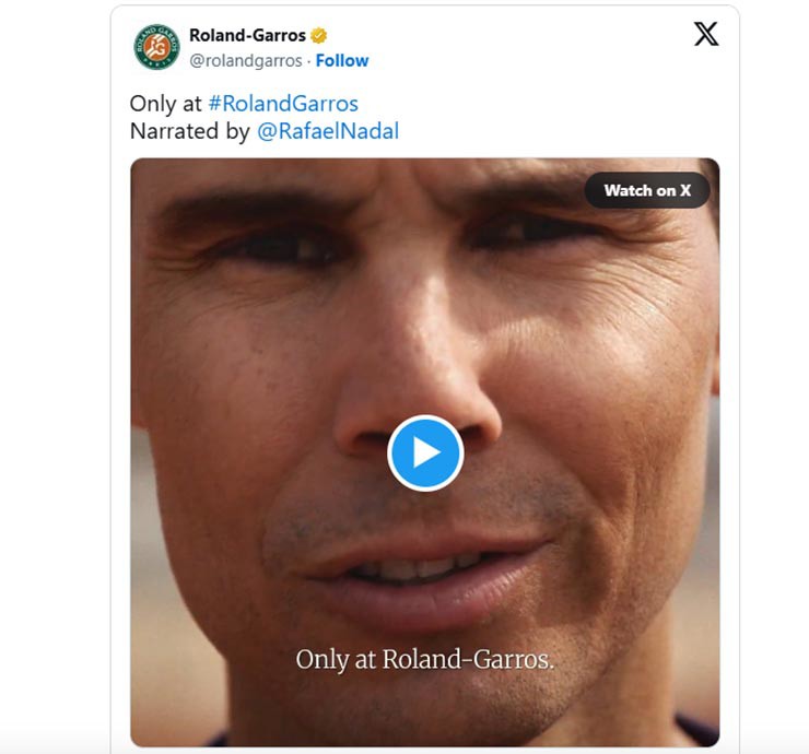 Nóng nhất thể thao sáng 15/5: Nadal bất ngờ xuất hiện ở Roland Garros 2025 - 1