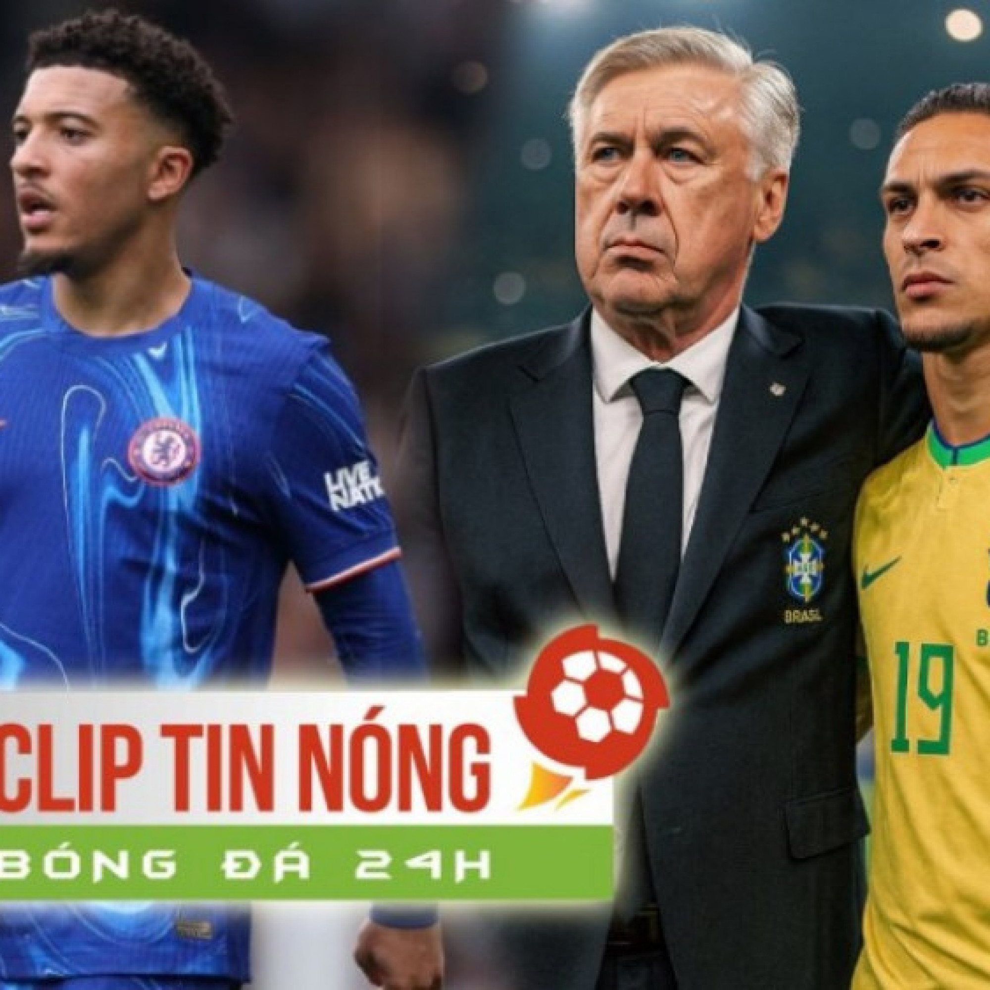  - Antony lọt "mắt xanh" của Ancelotti ở ĐT Brazil, Mourinho muốn mua Sancho (Clip tin nóng)