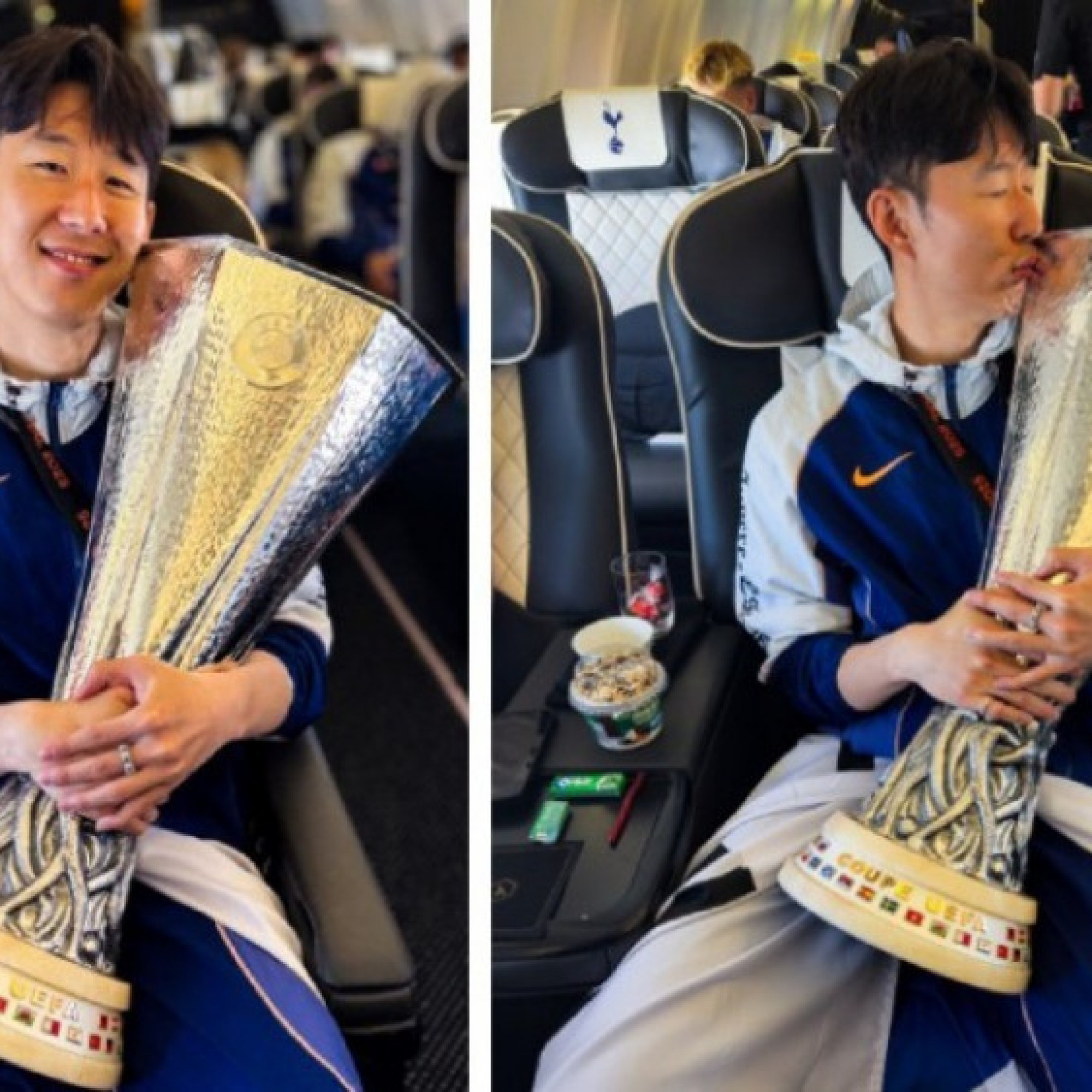  - Son Heung Min ôm cúp vô địch không rời, Tottenham "quay xe" với HLV Postecoglou?