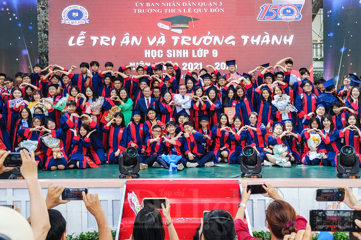 Lễ tri ân và trưởng thành đầy cảm xúc của học sinh khối 9 THCS Lê Quý Đôn - 6