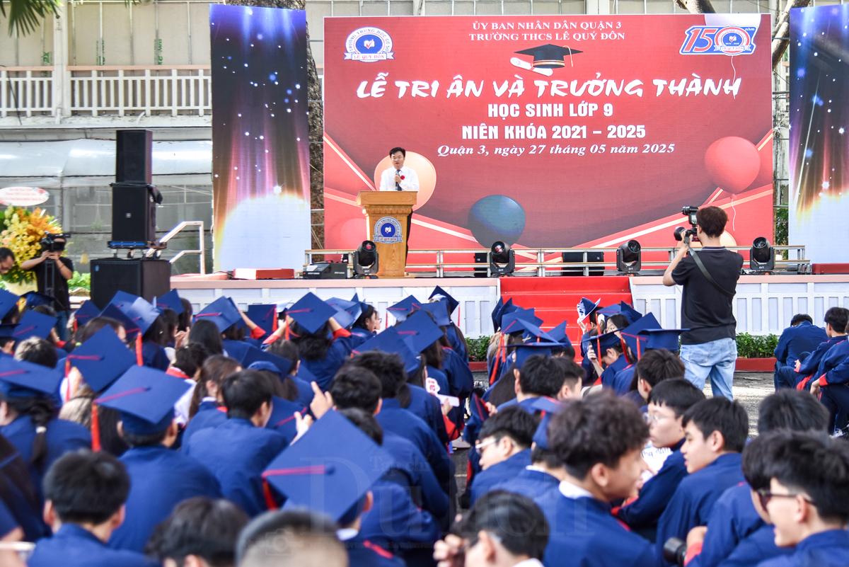 Lễ tri ân và trưởng thành đầy cảm xúc của học sinh khối 9 THCS Lê Quý Đôn - 8