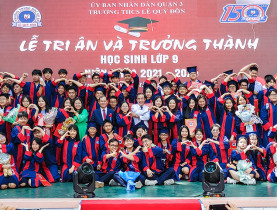  - Lễ tri ân và trưởng thành đầy cảm xúc của học sinh khối 9 THCS Lê Quý Đôn