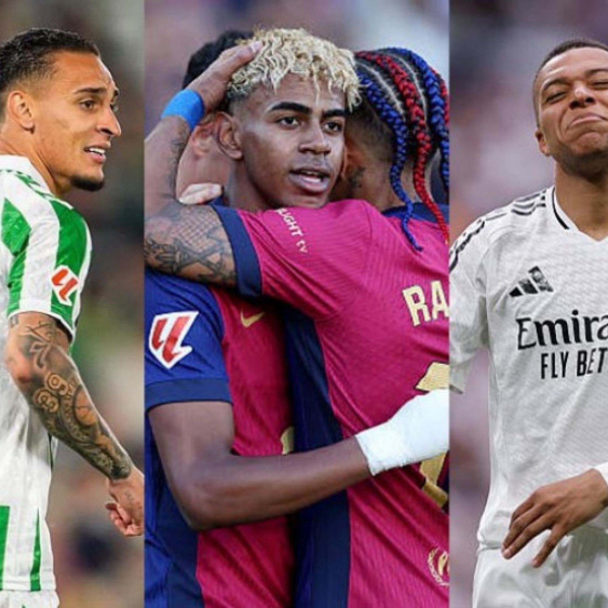  - Dàn sao khuynh đảo La Liga: Mbappe ghi bàn đỉnh nhất, bất ngờ Yamal & Antony