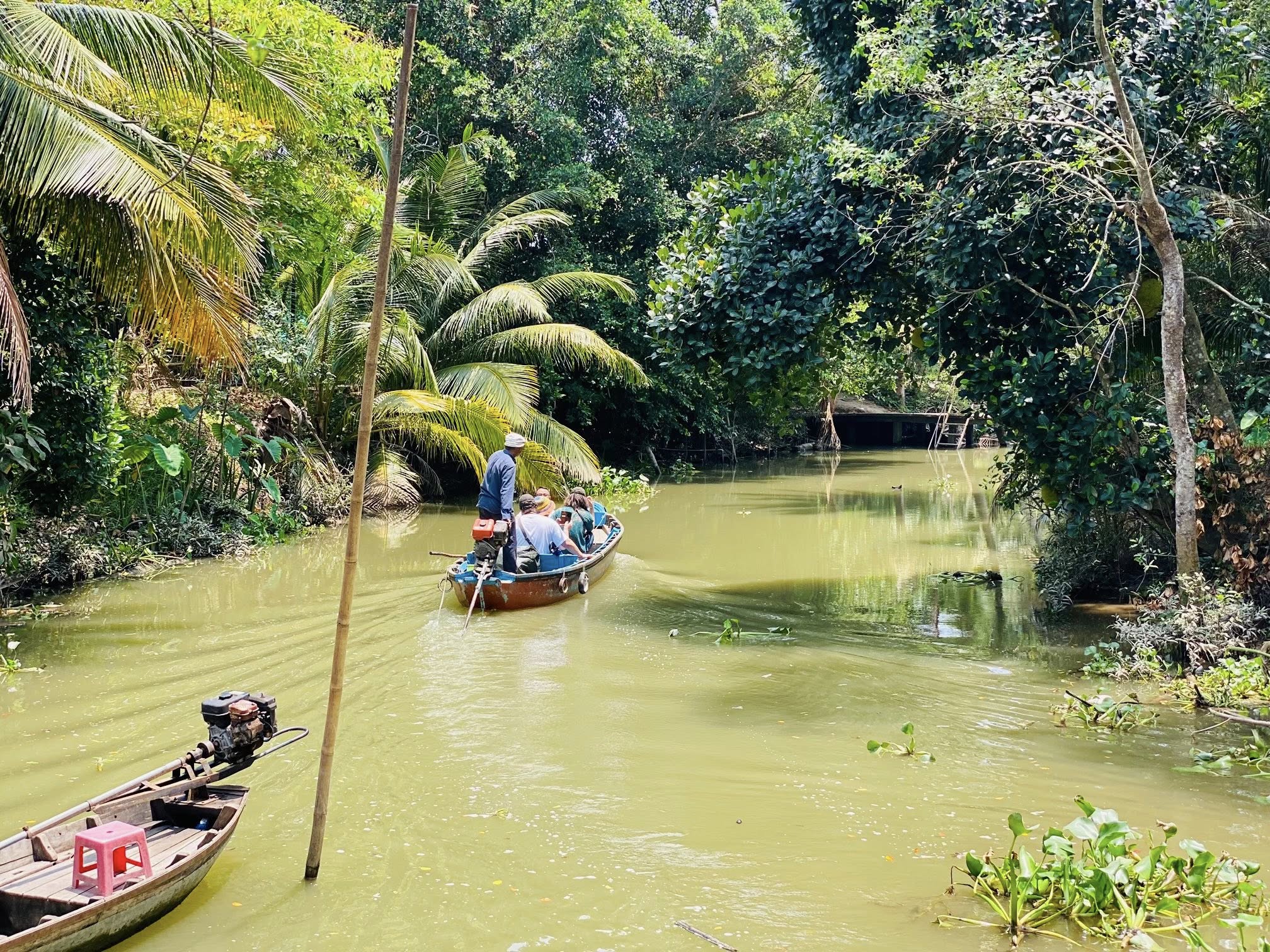 Cồn Sơn vào mùa, đi ăn trái cây, xem ếch, cá lóc nhảy vòng - 13