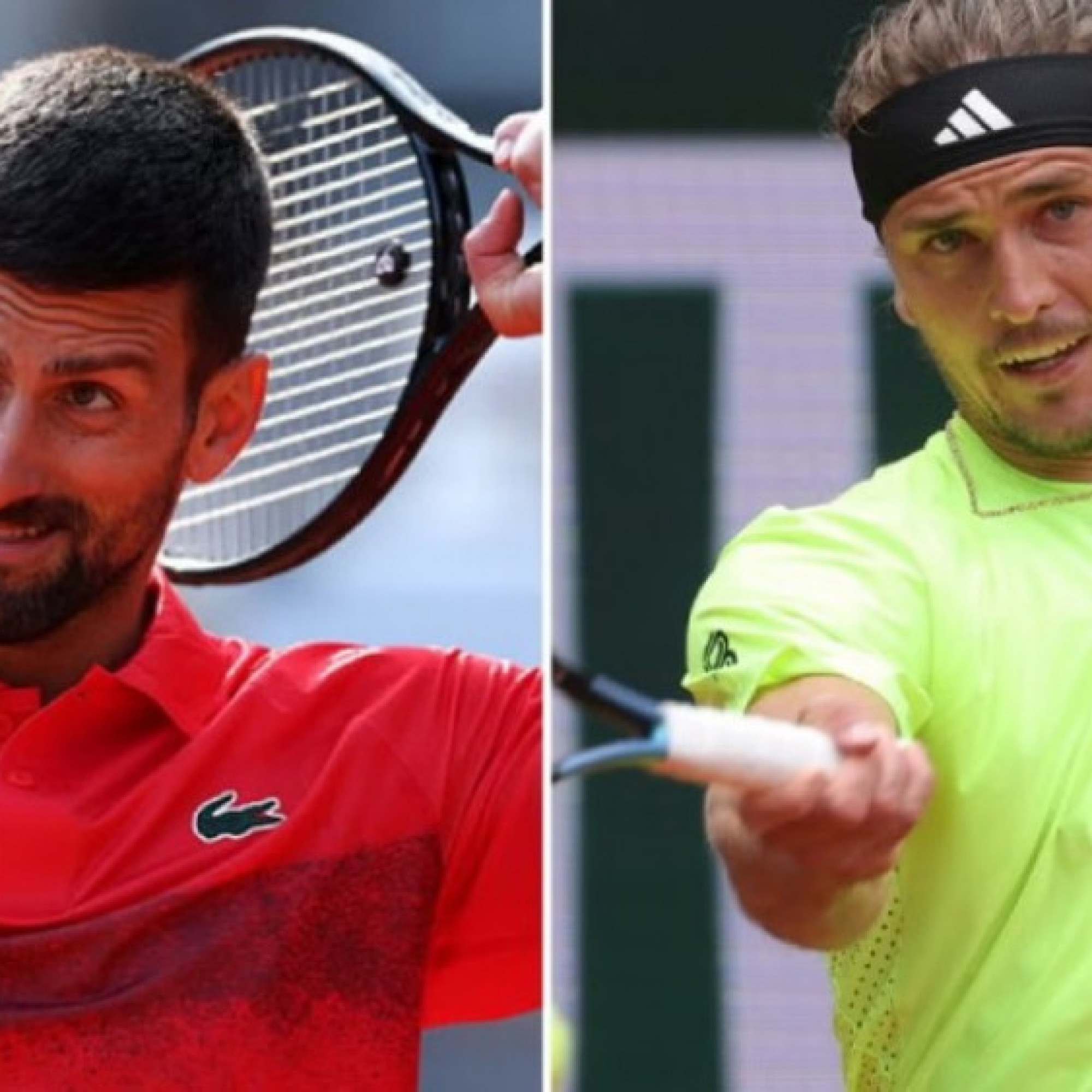  - Trực tiếp tennis Djokovic - Zverev: Đại chiến vì tấm vé bán kết (Roland Garros)