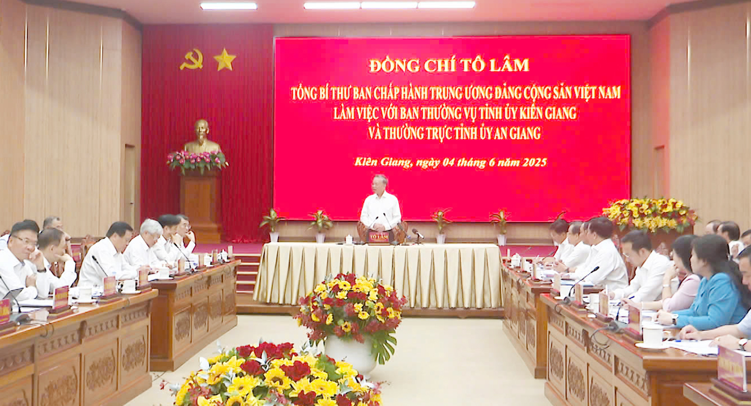 Tổng Bí thư Tô Lâm: An Giang – Kiên Giang hợp nhất là cơ hội chiến lược nâng tầm phát triển Tây Nam Bộ - 2