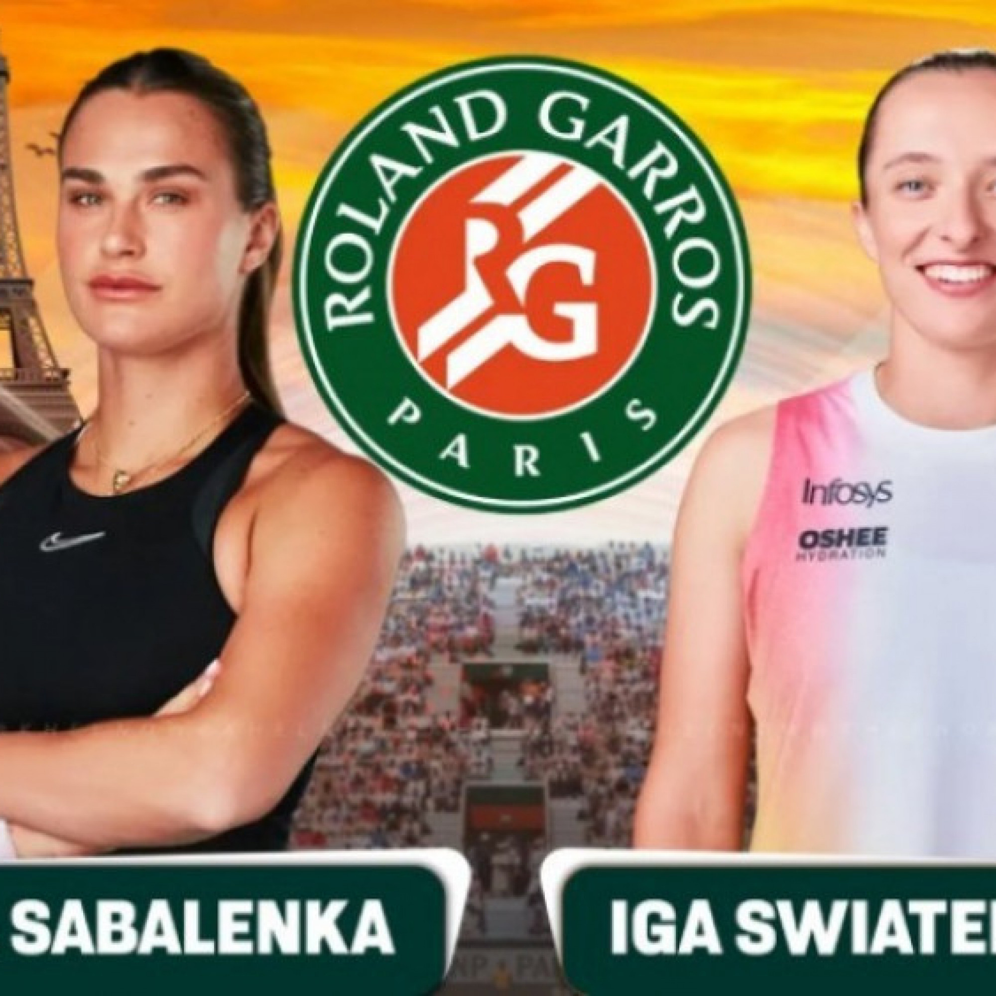  - Dự đoán bán kết tennis Roland Garros: Sabalenka so tài thượng đỉnh Swiatek