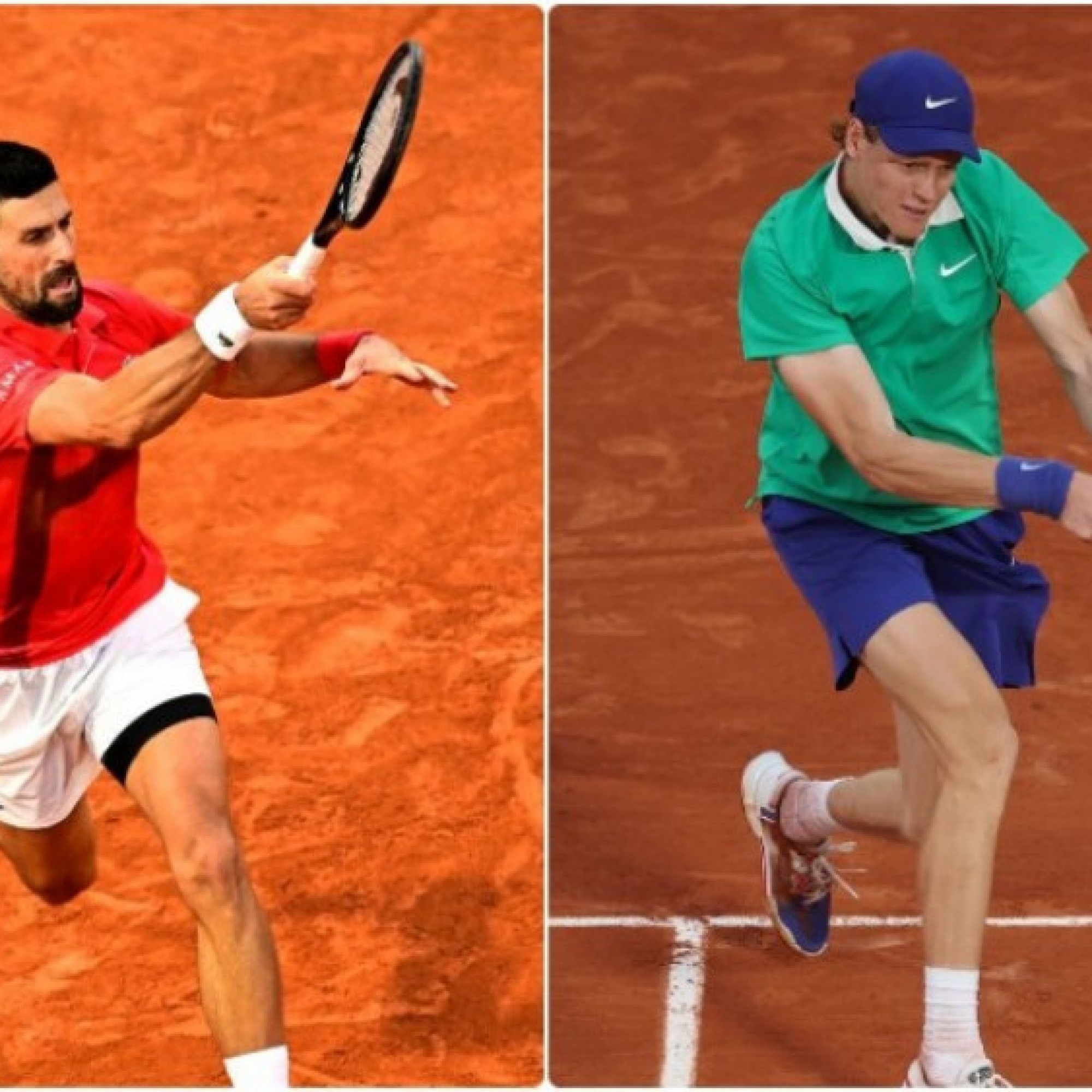  - Video tennis Sinner - Djokovic: So tài đỉnh cao, khác biệt giao bóng (Bán kết Roland Garros)
