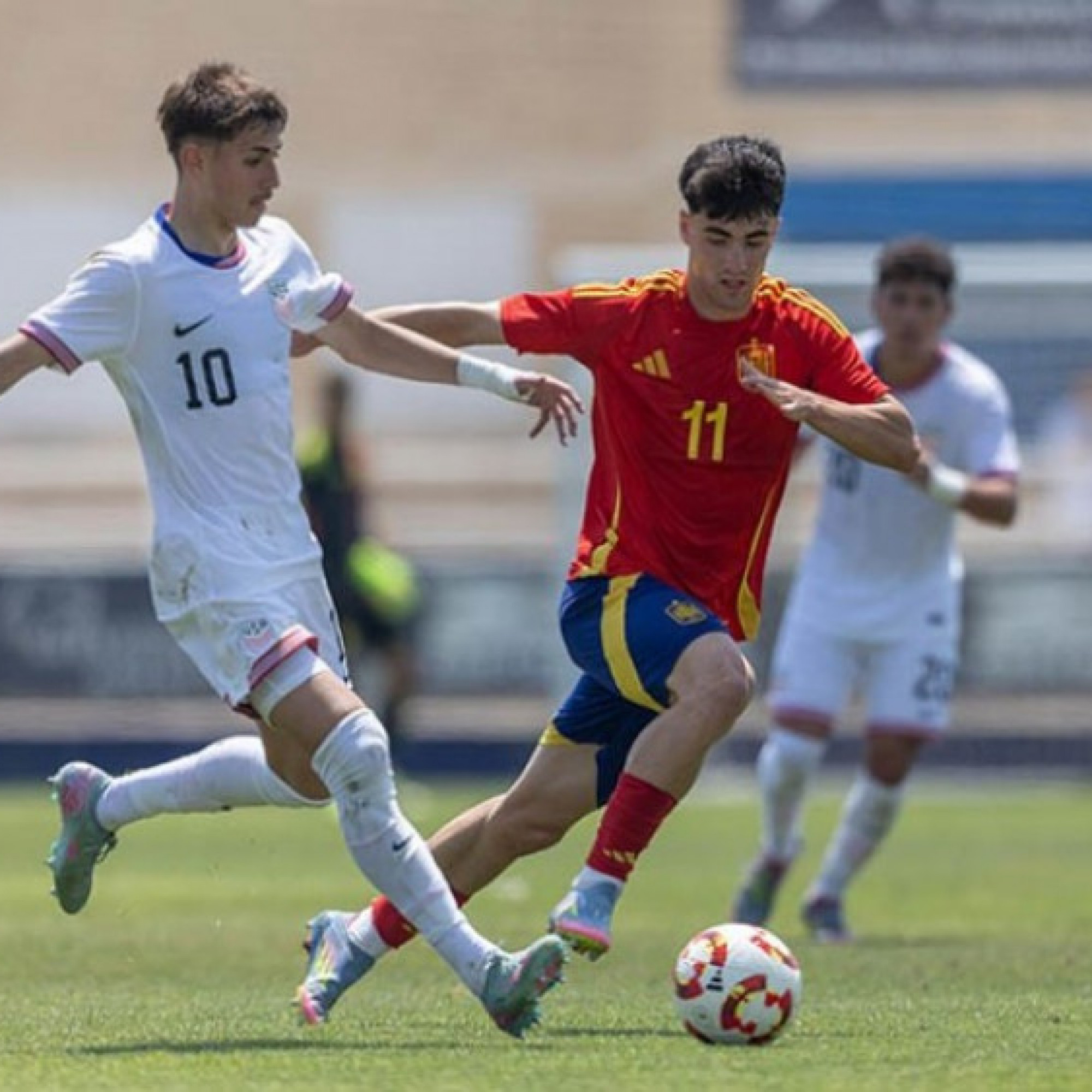  - Kết quả bóng đá U19 Tây Ban Nha - U19 Mỹ: Đương kim vô địch châu Âu sa lầy