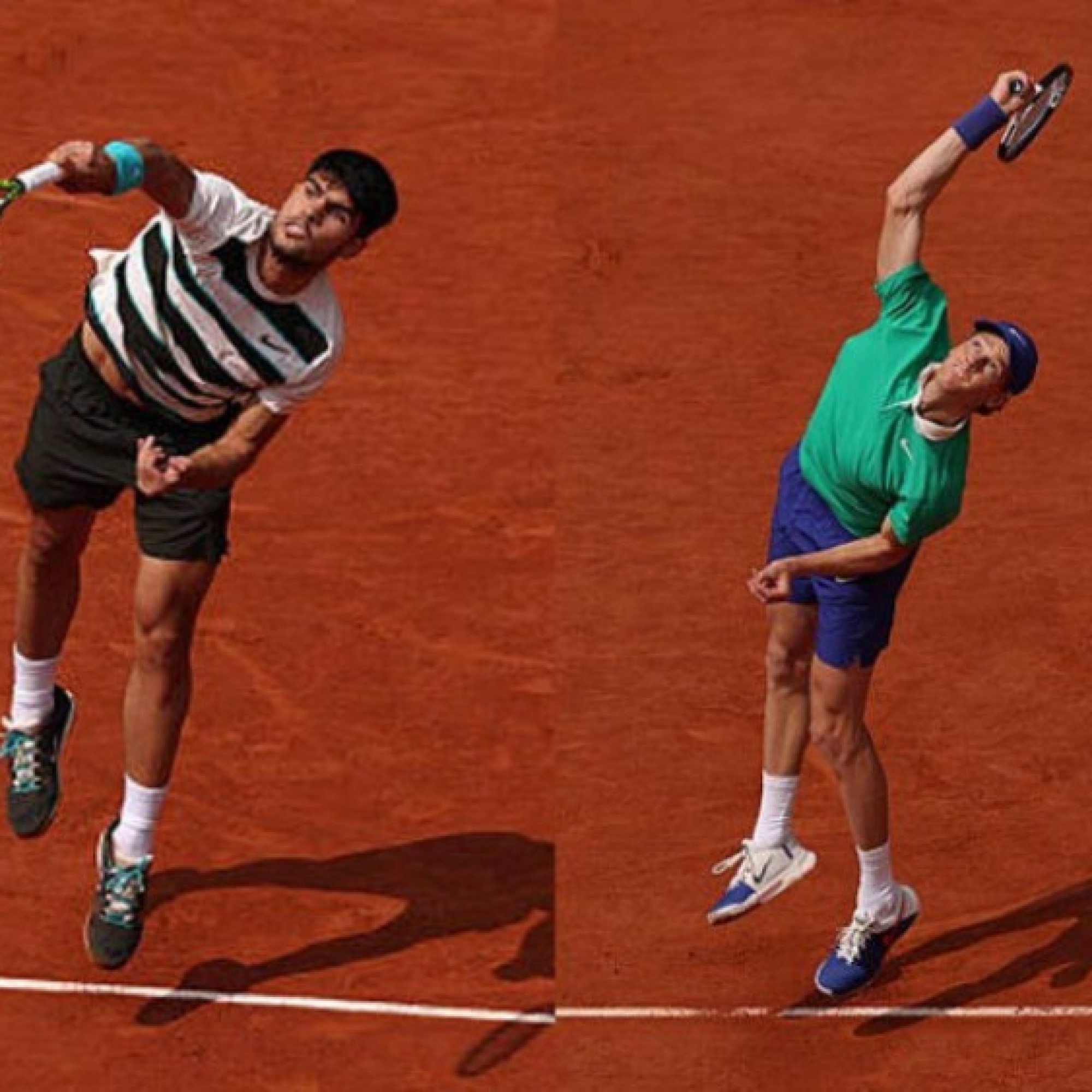  - Video tennis Sinner - Alcaraz: Kịch bản bất ngờ 2 set đầu (Chung kết Roland Garros)
