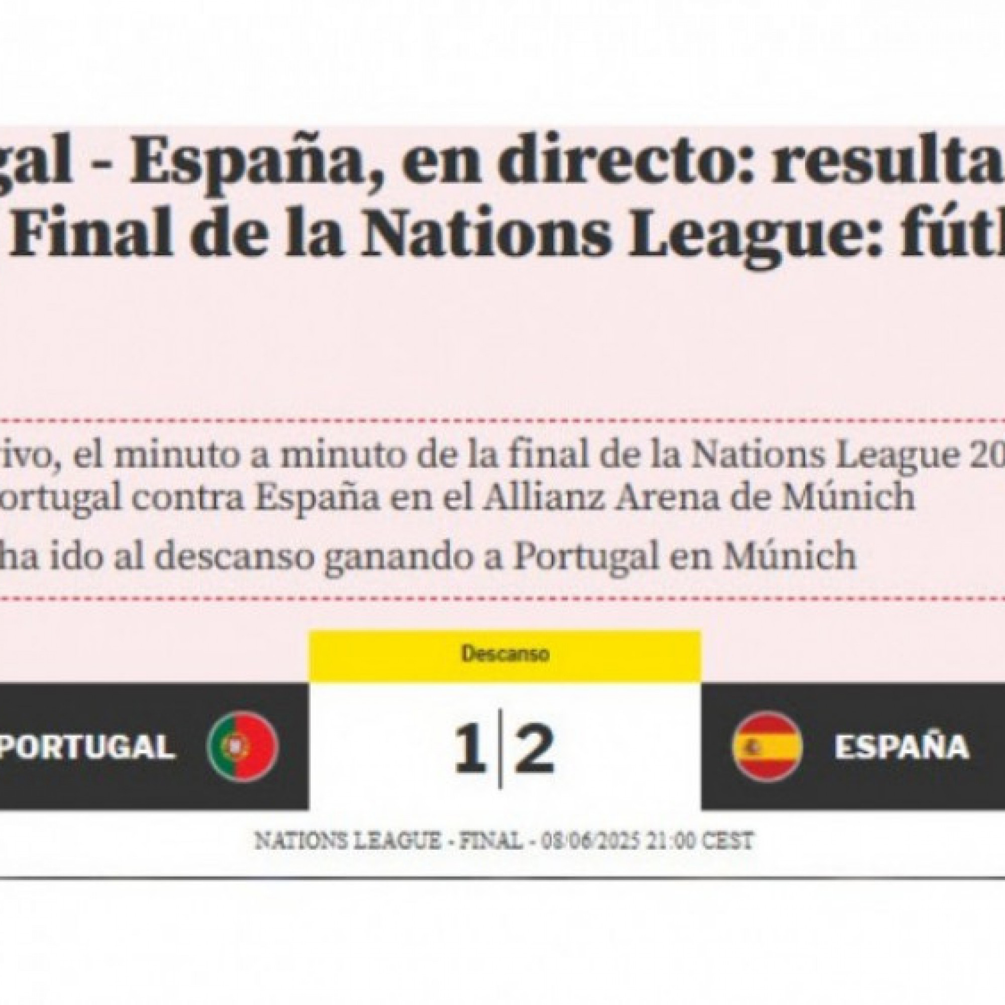  - Báo chí Tây Ban Nha nói gì về chung kết UEFA Nations League