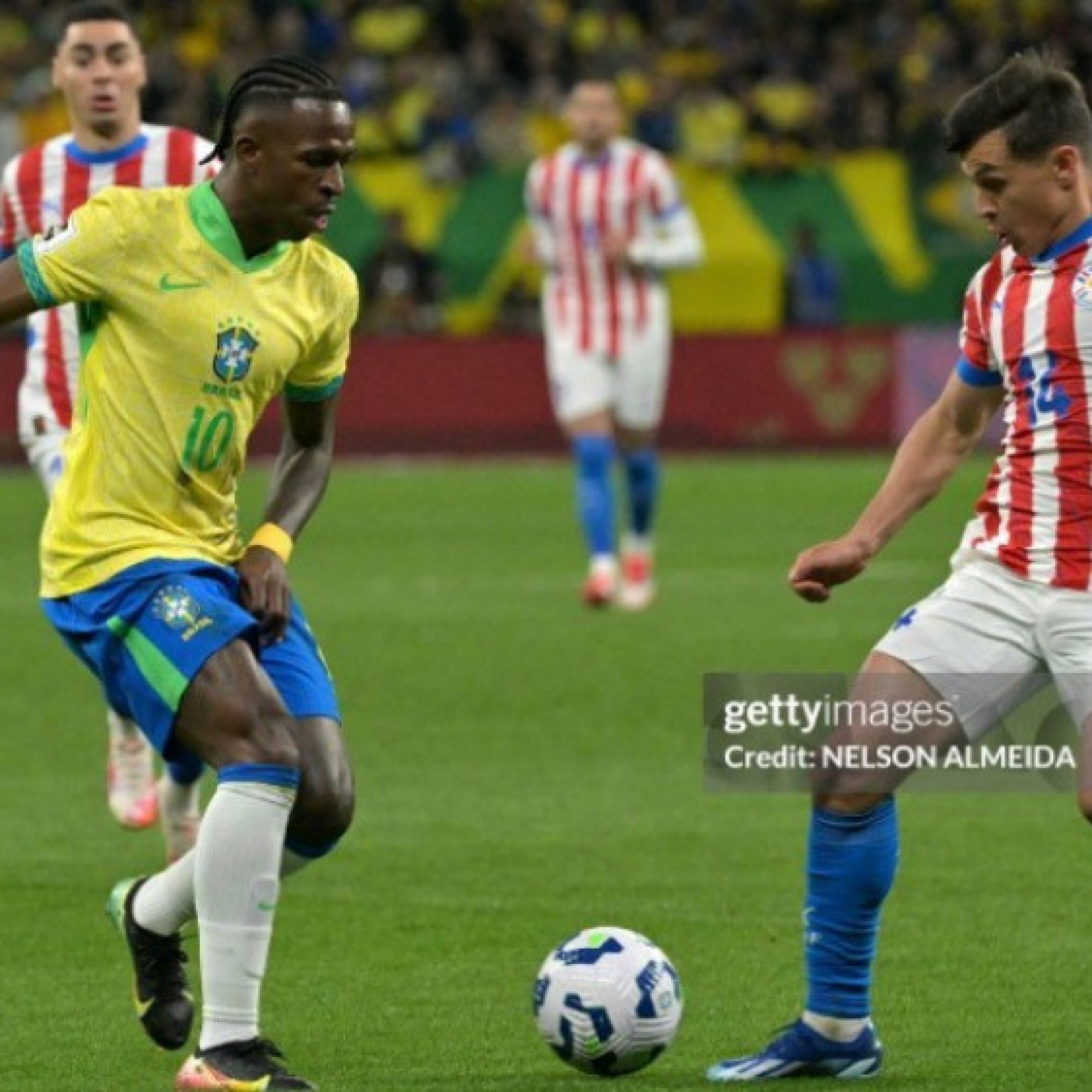  - Video bóng đá Brazil - Paraguay: Tân binh MU & Vinicius bùng nổ cuối hiệp 1 (Vòng loại World Cup)