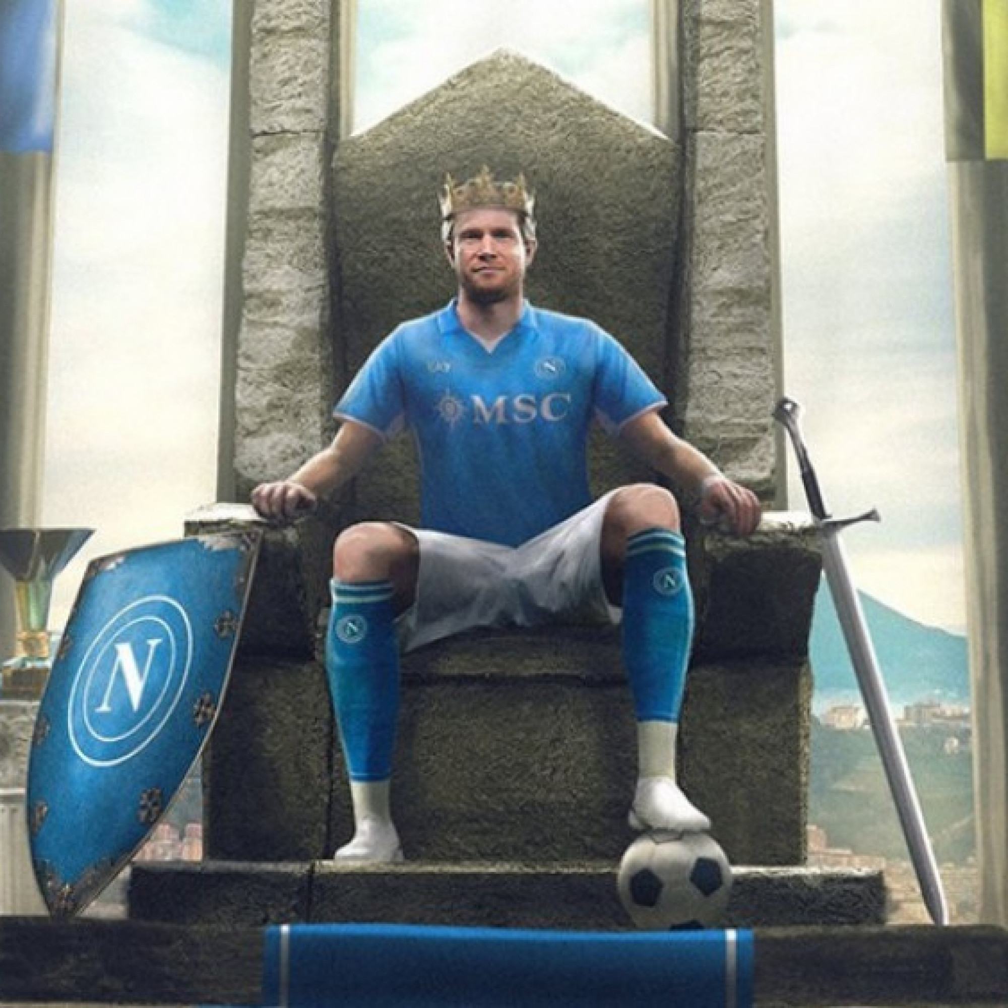  - Chính thức: De Bruyne gia nhập nhà vô địch Serie A, fan vây kín chào đón