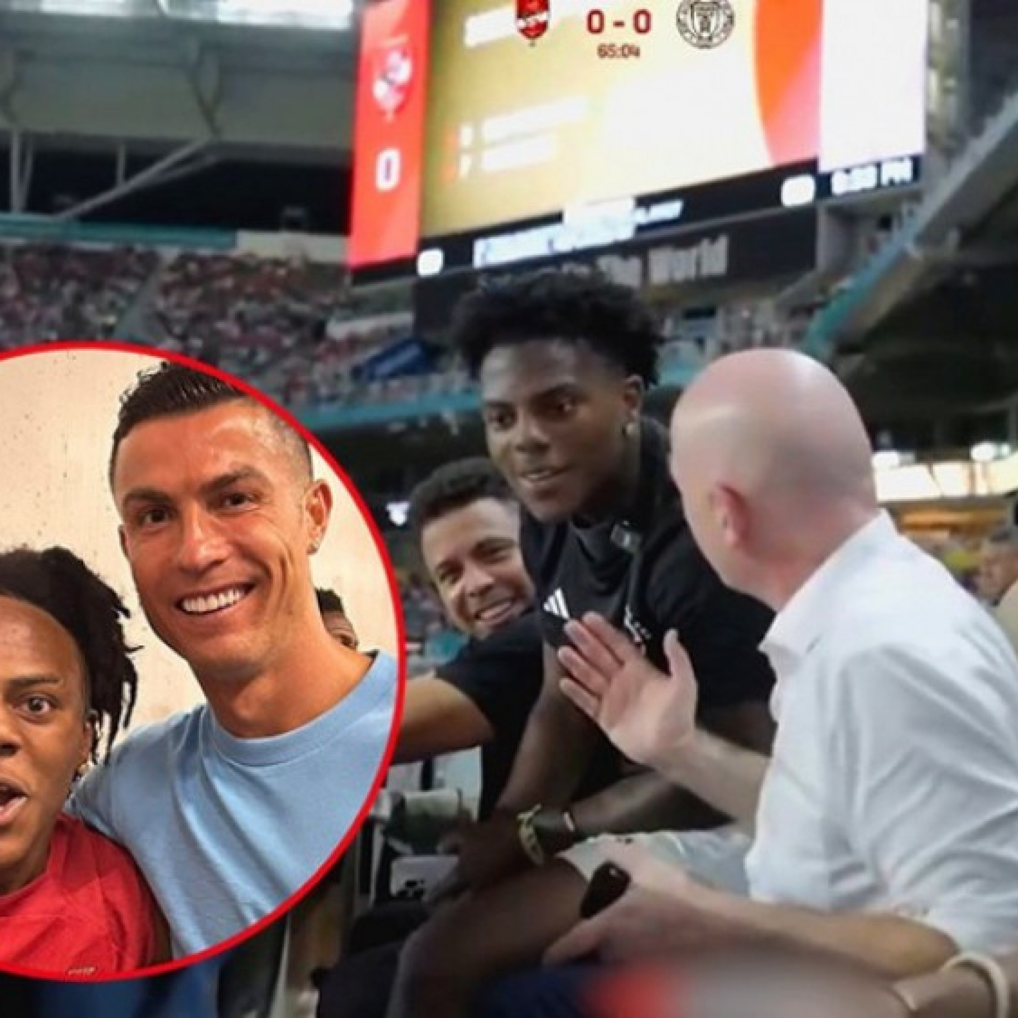  - Youtuber nổi tiếng bất ngờ được "làm" Chủ tịch FIFA, ngồi cạnh Ro béo gây bão mạng