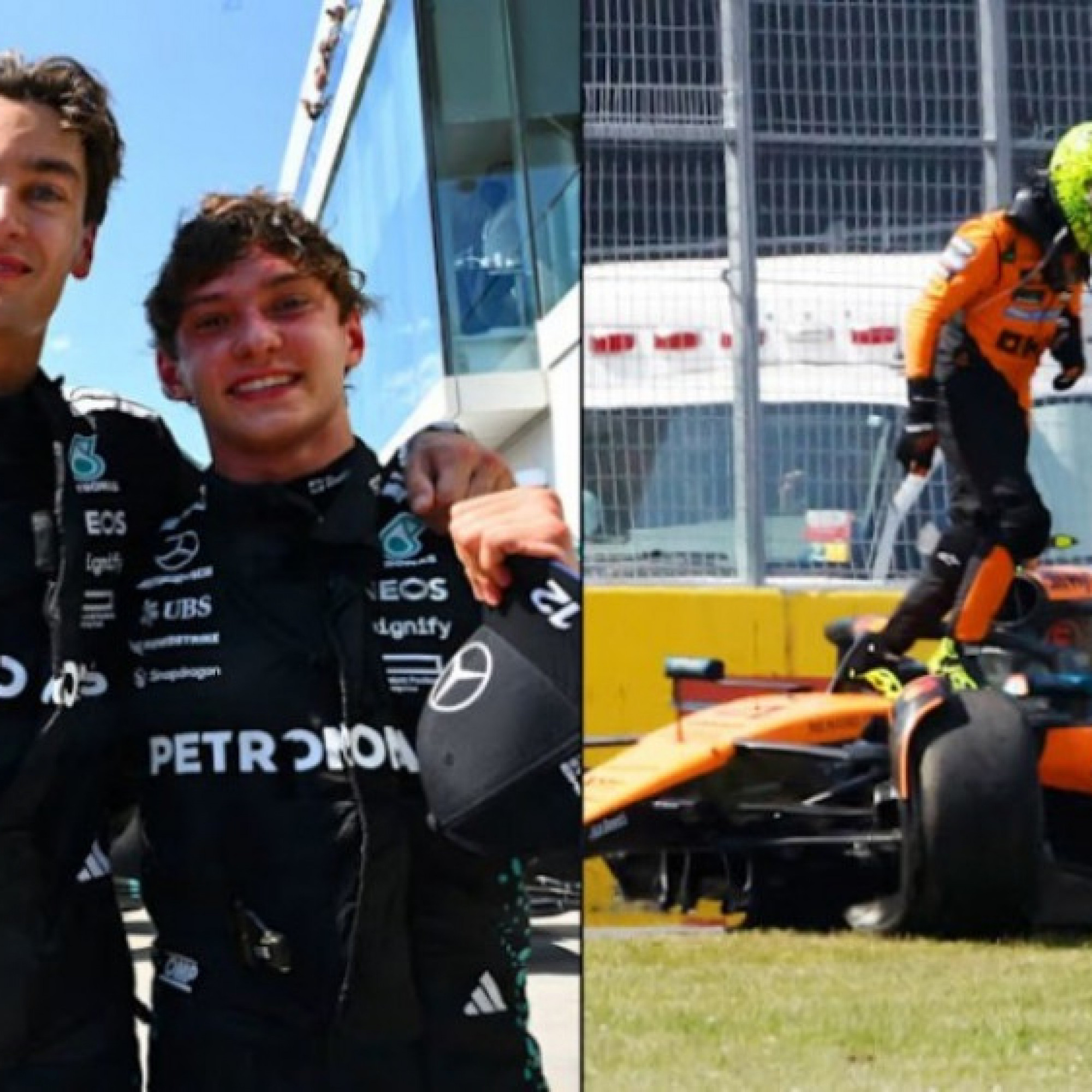  - Đua xe F1, Canada GP: Russell đánh bại Verstappen, "gà nhà" McLaren "đá nhau"