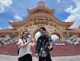  - Chen Ru Lu cùng Thành Nhí thích thú khi khám phá KDL Suối Tiên
