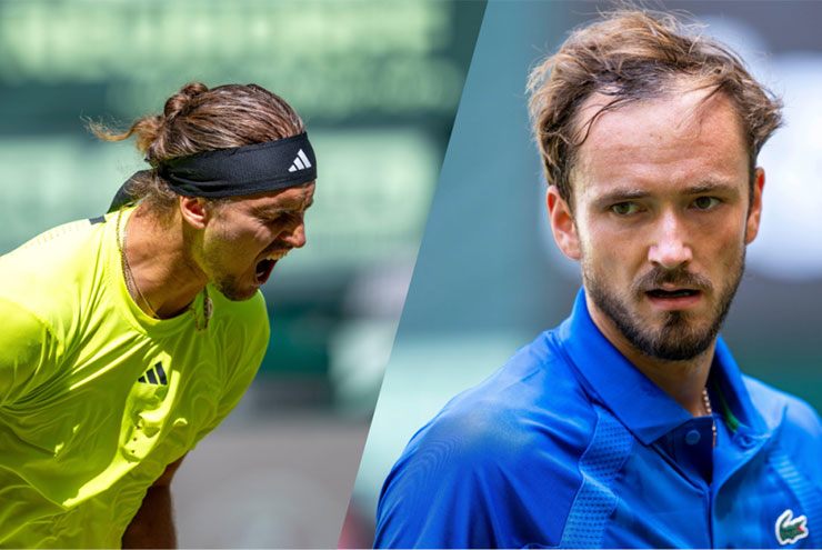 Trực tiếp tennis ATP 500 ngày 21/6: Medvedev đấu Zverev, Alcaraz gặp lão tướng đồng hương - 1
