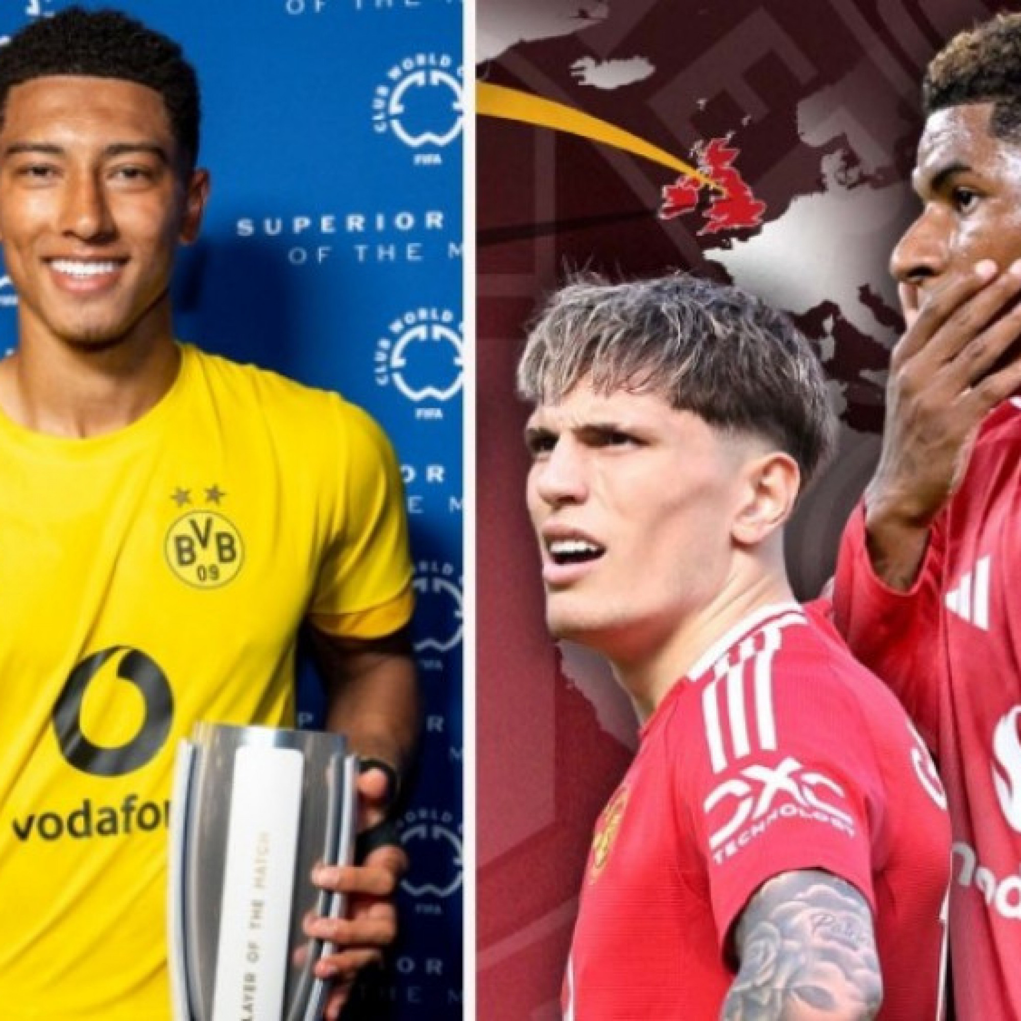  - Rashford - Garnacho khó đến đại gia châu Âu, Bellingham & sao 17 tuổi so tài giải tỷ đô (Clip 1 phút)