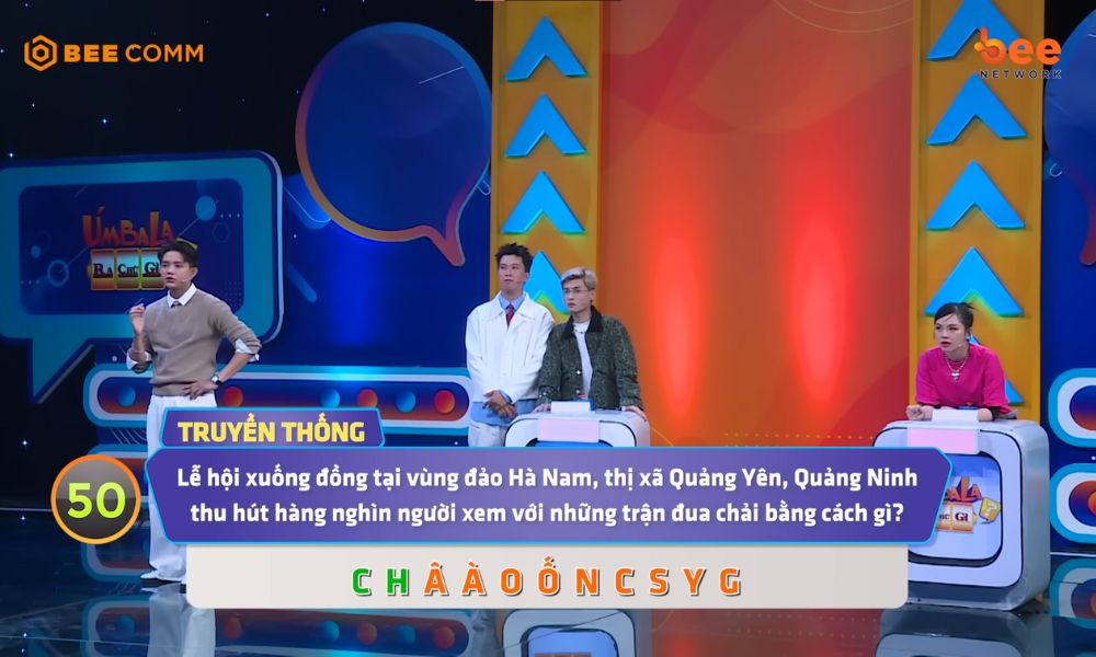 Úm Ba La Ra Chữ Gì?: MC Đại Nghĩa há hốc trước màn chơi đúng chuẩn “vui là chính” của hai giọng ca - 3