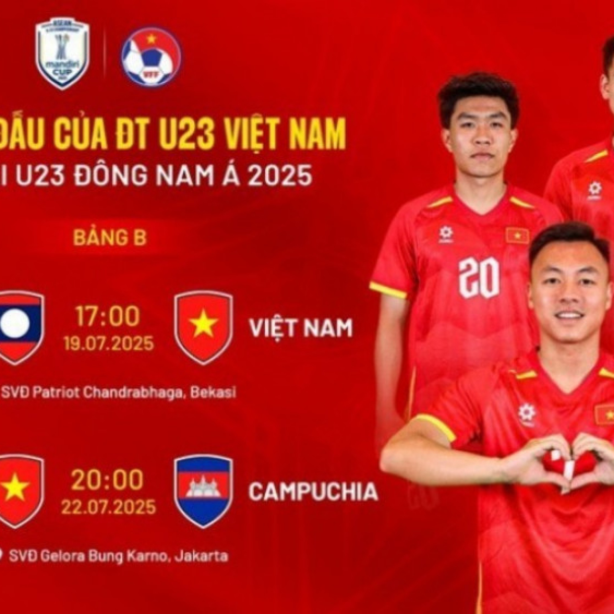  - Lịch thi đấu bóng đá U23 Việt Nam tại giải U23 Đông Nam Á 2025 mới nhất