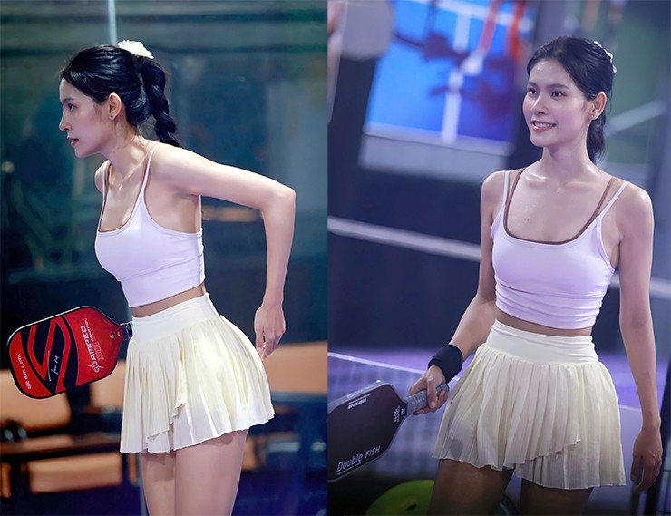 Các người đẹp nói gì về chuyện "lương dưới 10 triệu đồng đừng chơi pickleball"? - 1