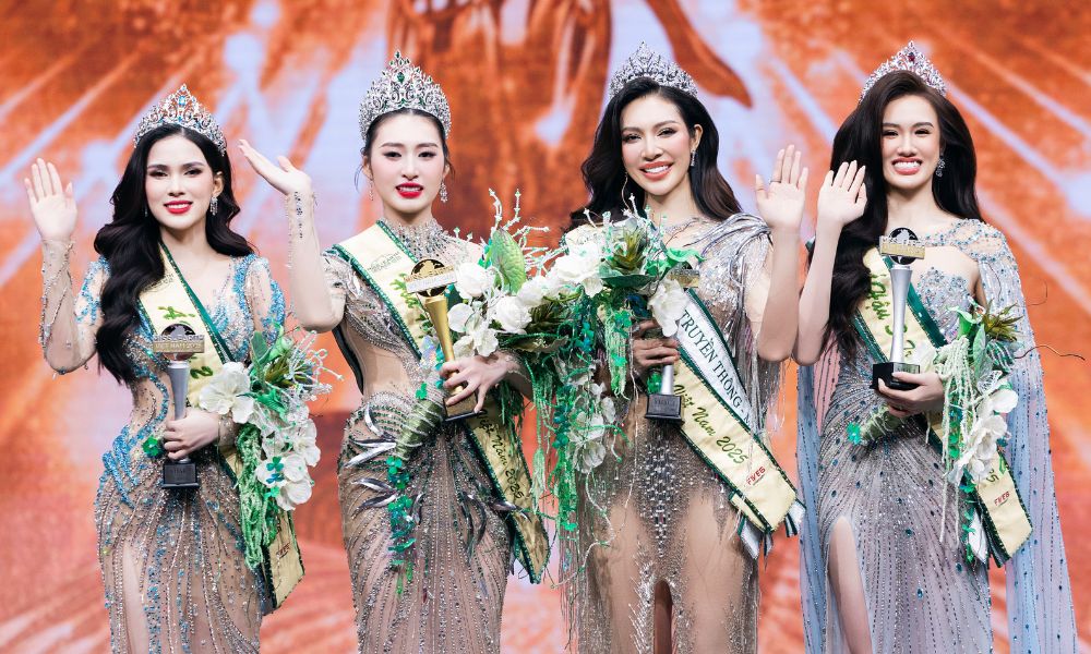Tân Hoa hậu Trái Đất Việt Nam 2025 lộ diện trong đêm thi bùng nổ cảm xúc - 4