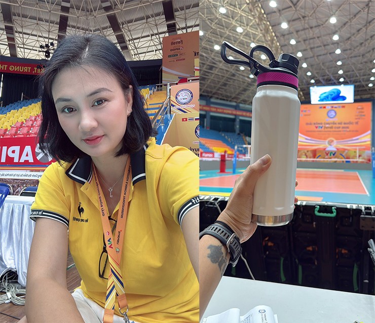 Người đẹp bóng chuyền Phạm Kim Huệ cổ vũ đàn em, Bích Tuyền ghi điểm ấn tượng - 1