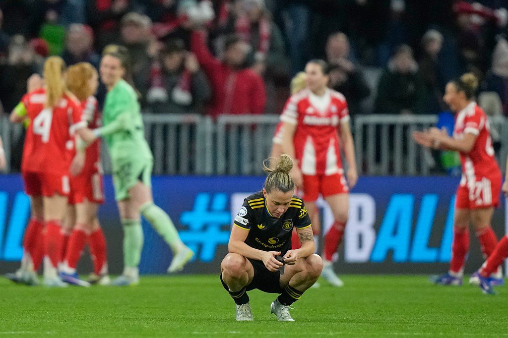 Kết quả bóng đá Nữ Bayern Munich - Nữ MU: Mộng ngược dòng tan vỡ vì 2 quả phạt góc (Cúp C1) - 1