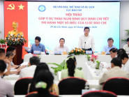 Chuyển động - Sẽ đề xuất cơ quan báo chí chủ lực tại Hà Nội, TP.HCM nếu đảm bảo điều kiện