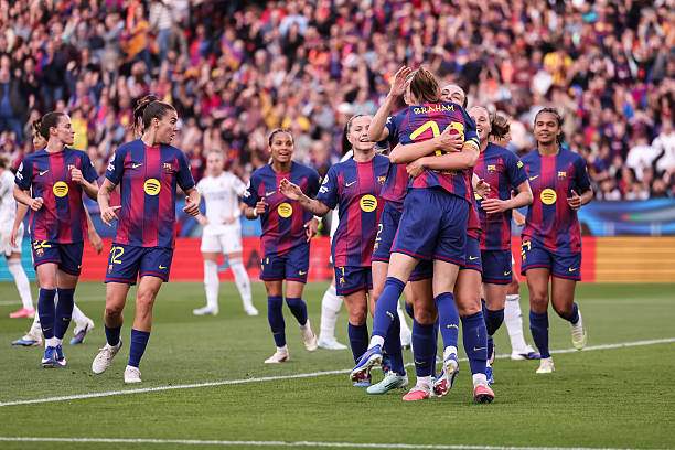 Video bóng đá Nữ Barcelona - Nữ Real Madrid: Hoàn tất màn vùi dập 14 bàn (Cúp C1) - 1