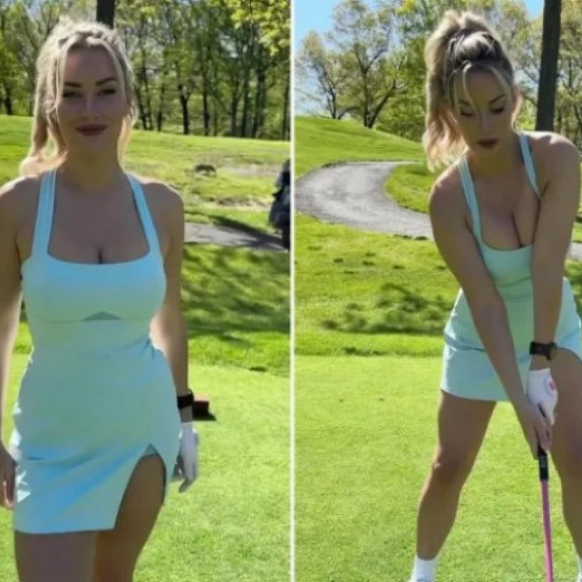  - Kiều nữ sở hữu "vòng 1" ngoại cỡ, chia sẻ bí kíp chơi golf đỉnh cao