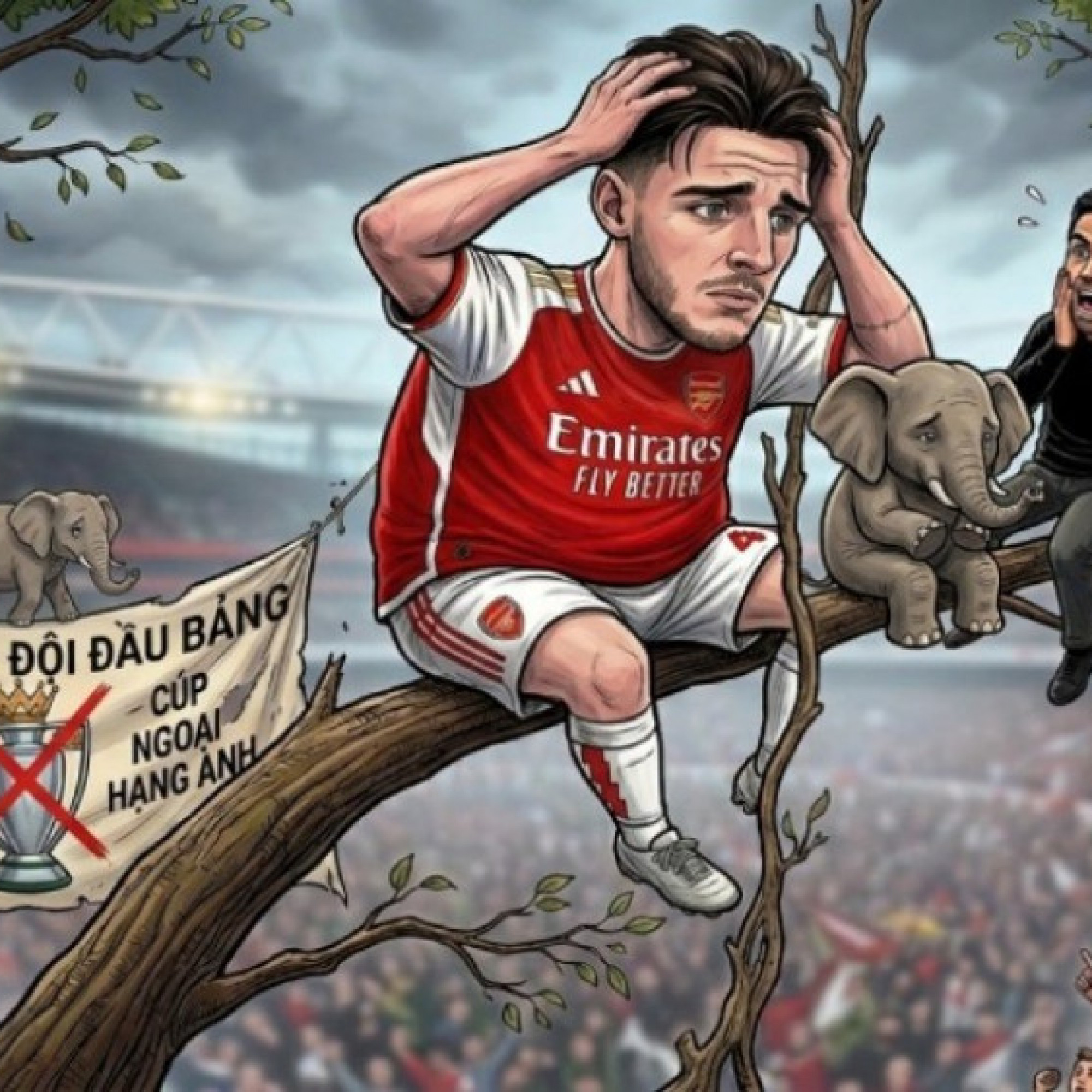  - "Chú voi" Arsenal sắp rơi khỏi ngọn cây, đếm ngày dâng chức vô địch Ngoại hạng Anh