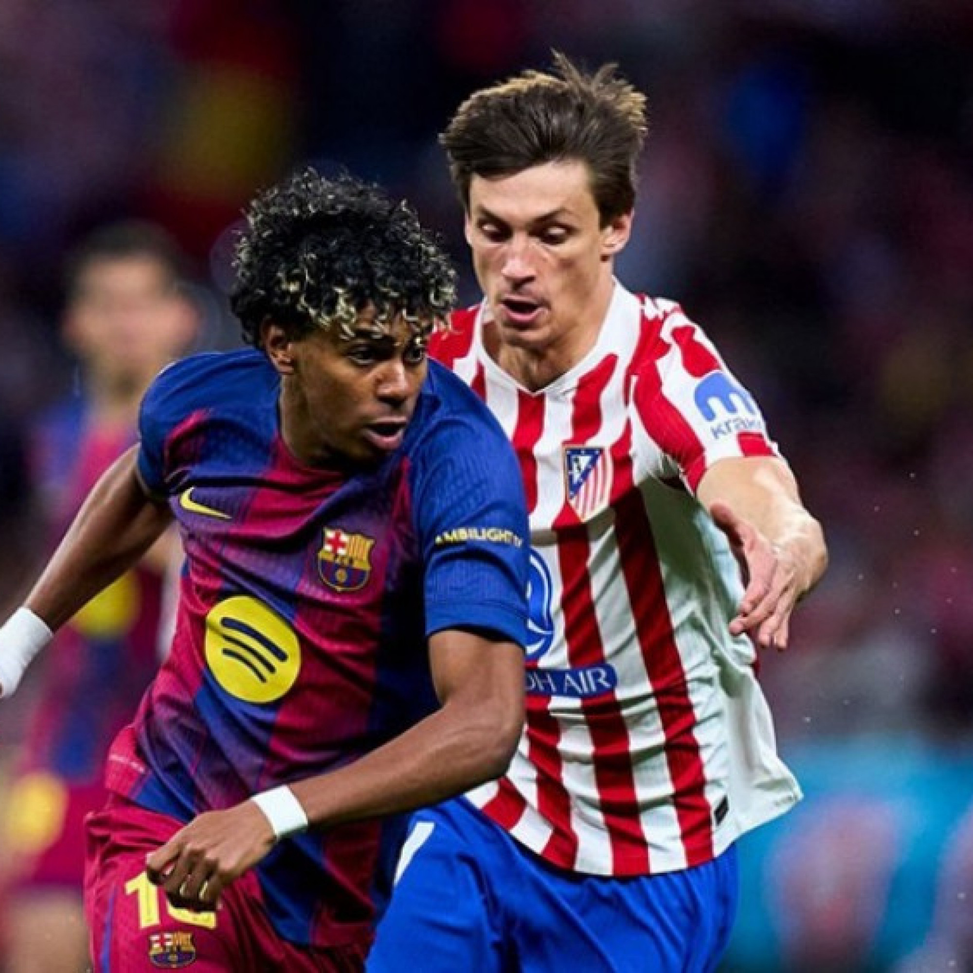  - Video bóng đá Atletico Madrid - Barcelona: Cảm hứng Yamal, thẻ đỏ tai hại (Cúp C1)