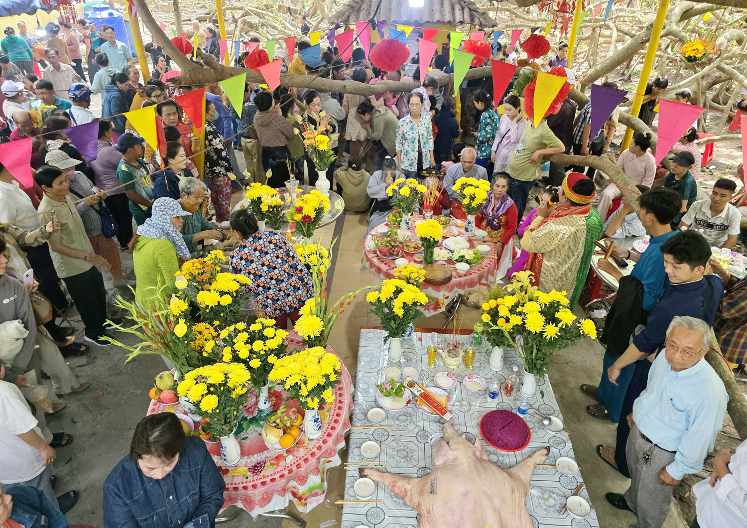 Độc đáo nghệ thuật múa bóng rỗi tại lễ cúng Bà Thượng Động Cố Hỷ - 13