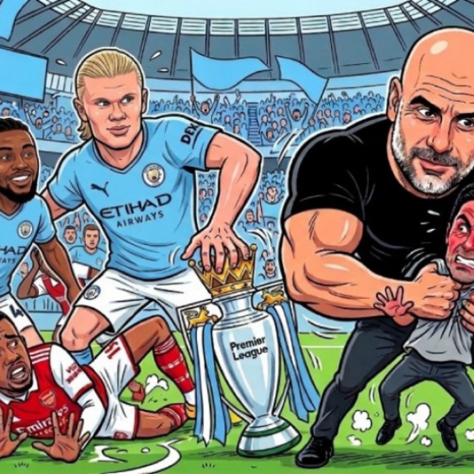  - Man City chờ bóp nghẹt Arsenal ở "chung kết", đua vô địch NHA đảo chiều