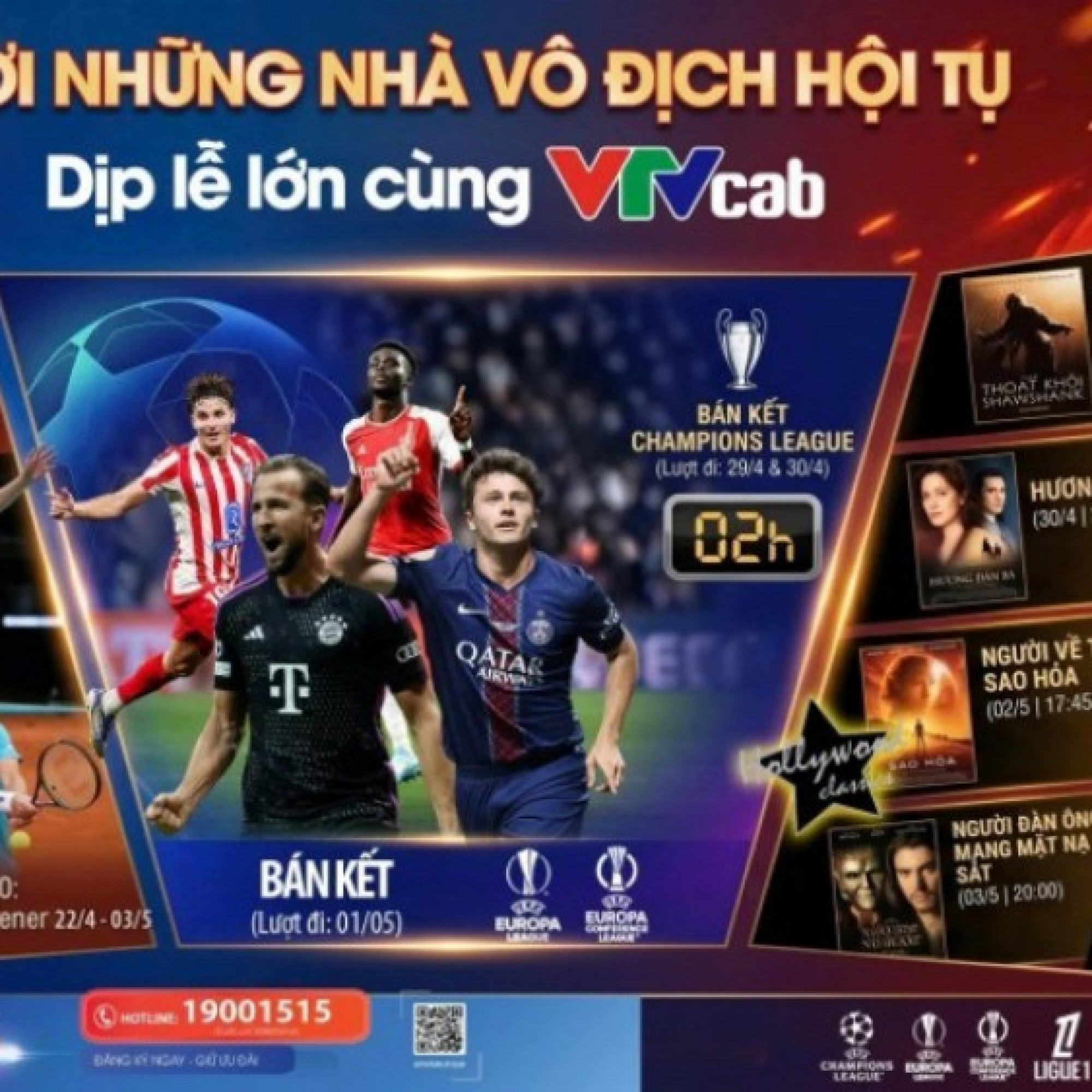 Dịp nghỉ lễ rực lửa cùng thể thao đỉnh cao trên VTVcab