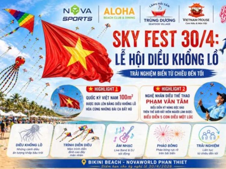 Lễ hội diều khổng lồ dịp nghỉ lễ ở Phan Thiết