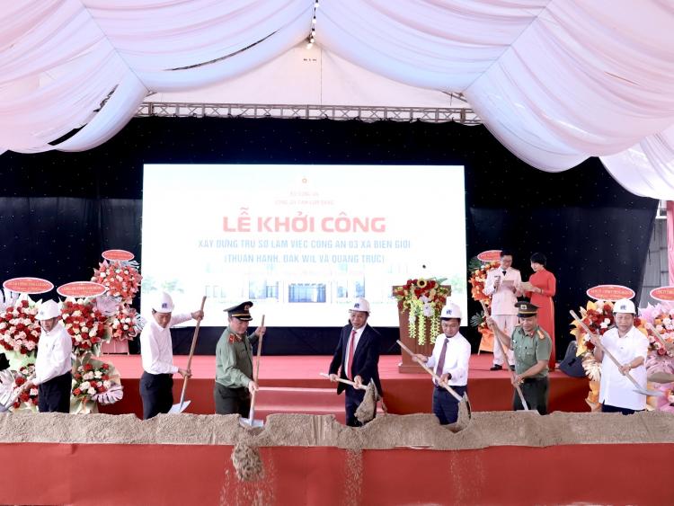 Lâm Đồng khởi công xây dựng trụ sở Công an 3 xã biên giới