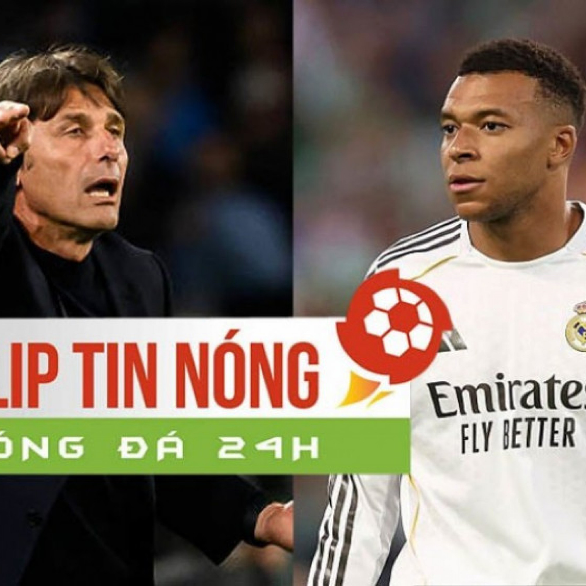  - Chelsea muốn tái hợp Conte, Real Madrid đón tin mừng về chấn thương Mbappe (Clip tin nóng)