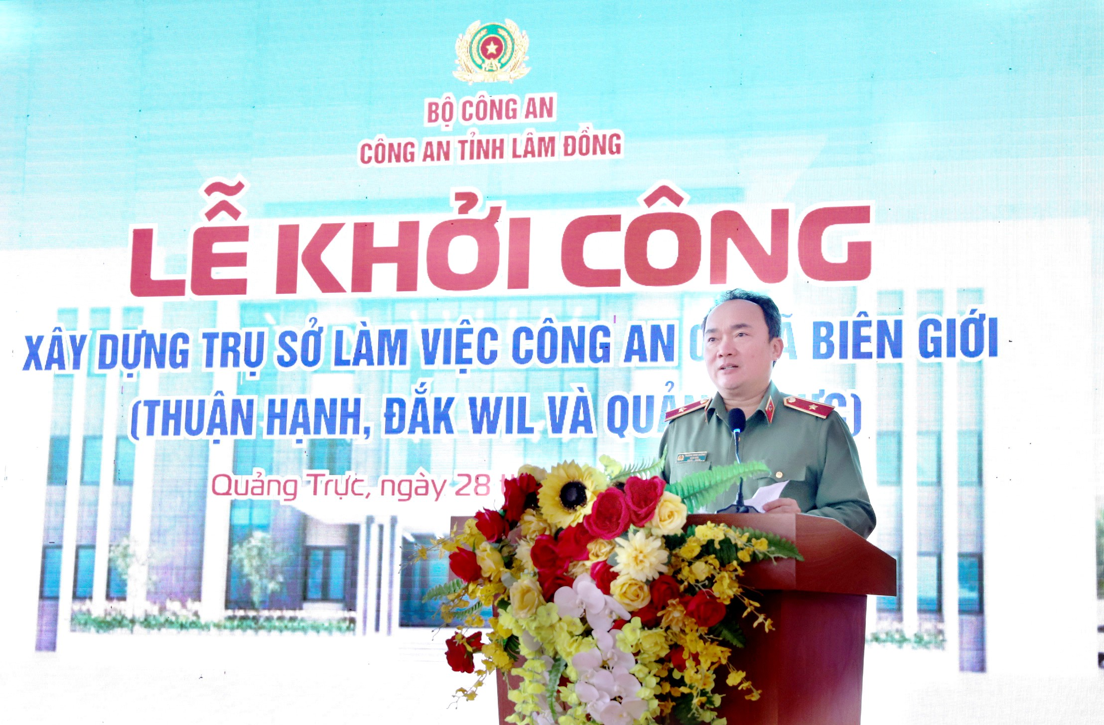 Lâm Đồng khởi công xây dựng trụ sở Công an 3 xã biên giới - 2