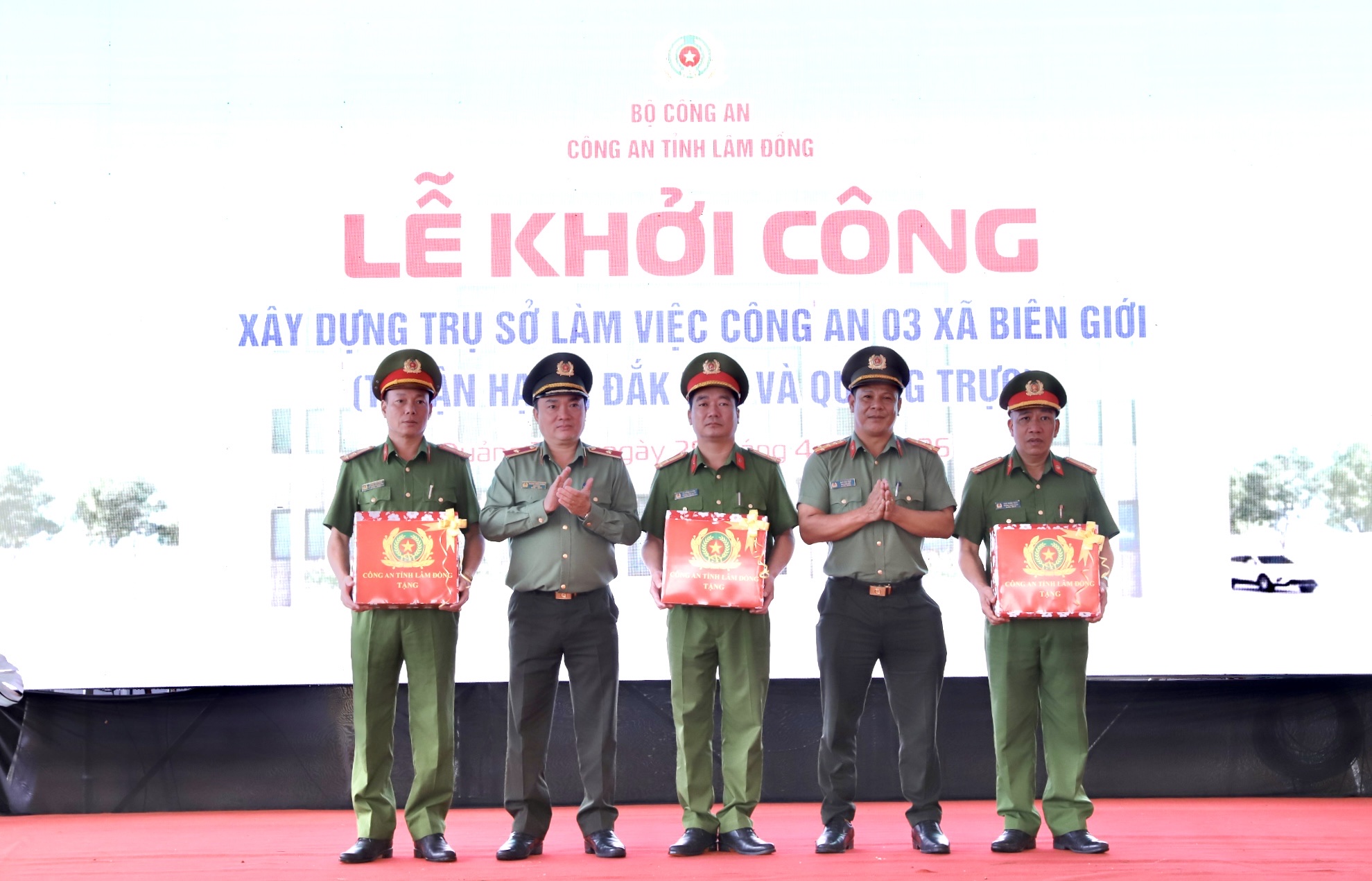 Lâm Đồng khởi công xây dựng trụ sở Công an 3 xã biên giới - 4