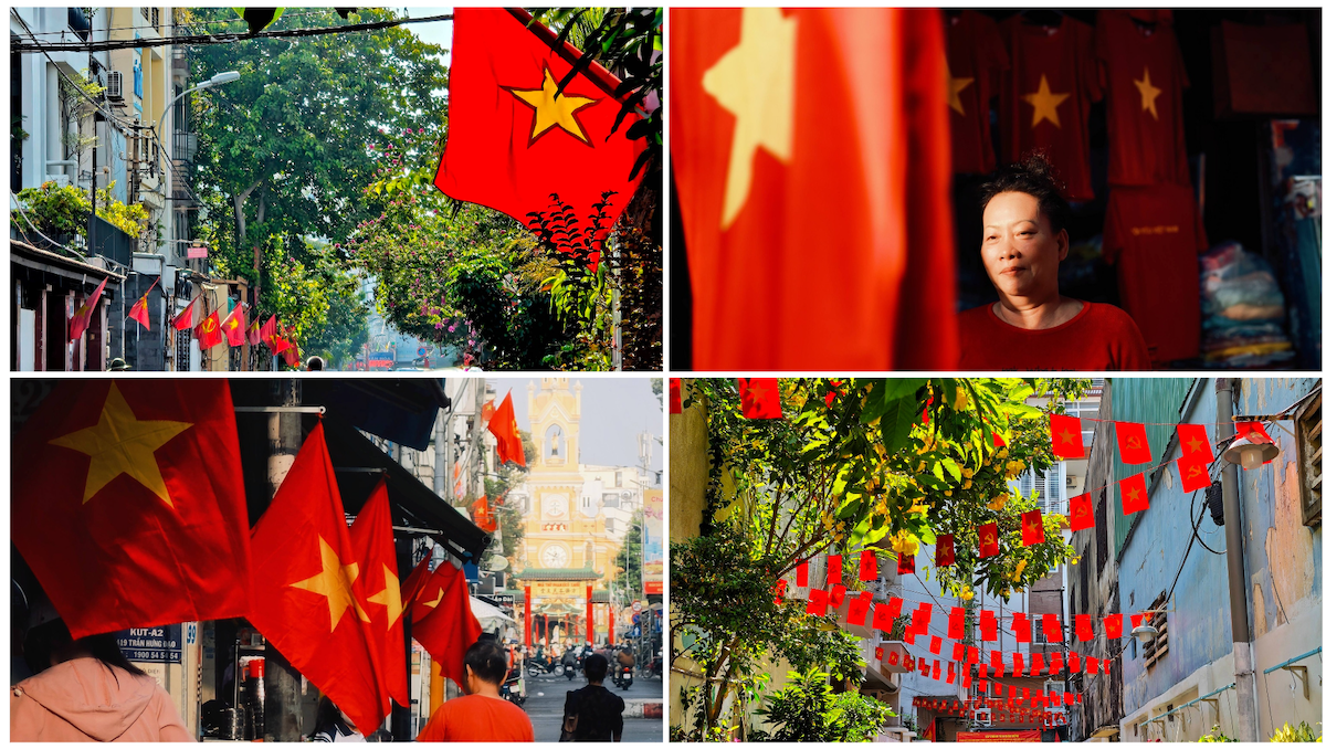 tp.hcm mung dai le 30/4: sac co lan toa tu pho lon den tung con hem nho - 13