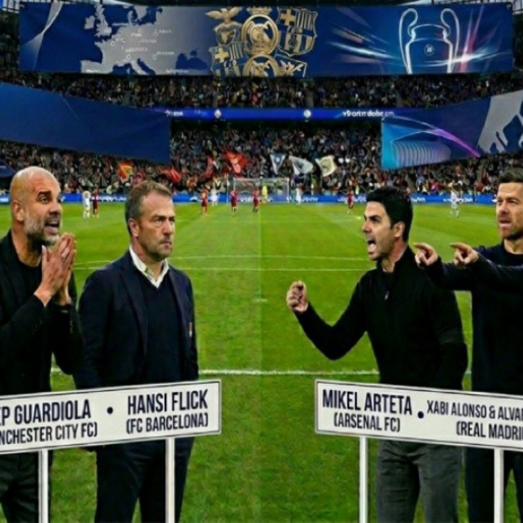  - Dàn siêu HLV tranh cúp với hậu bối: Mourinho - Pep "toát mồ hôi", Flick bắt nạt Arbeloa - Alonso