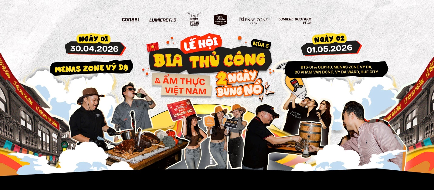 Craft Beer Festival Huế 2026: Điểm hẹn nổi bật bên sông Như Ý - 1