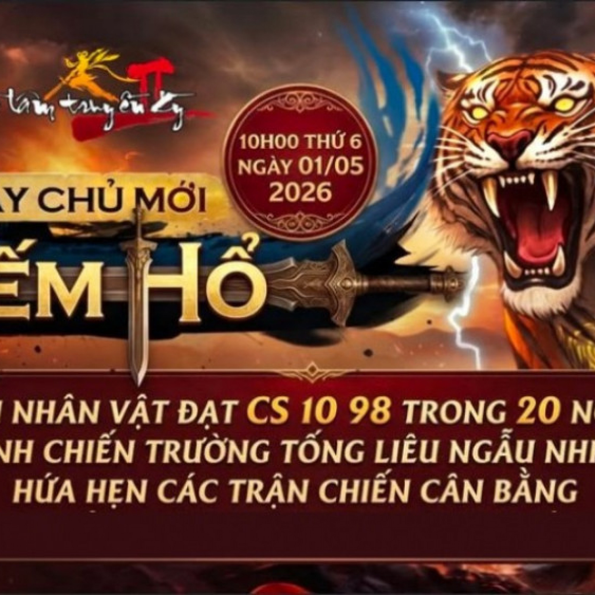  - Võ Lâm Truyền Kỳ II ra mắt server Kiếm Hổ: ngập tràn phúc lợi tân thủ