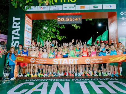 Hơn 10 nghìn người tham gia Giải chạy VnExpress Marathon Can Tho 2026